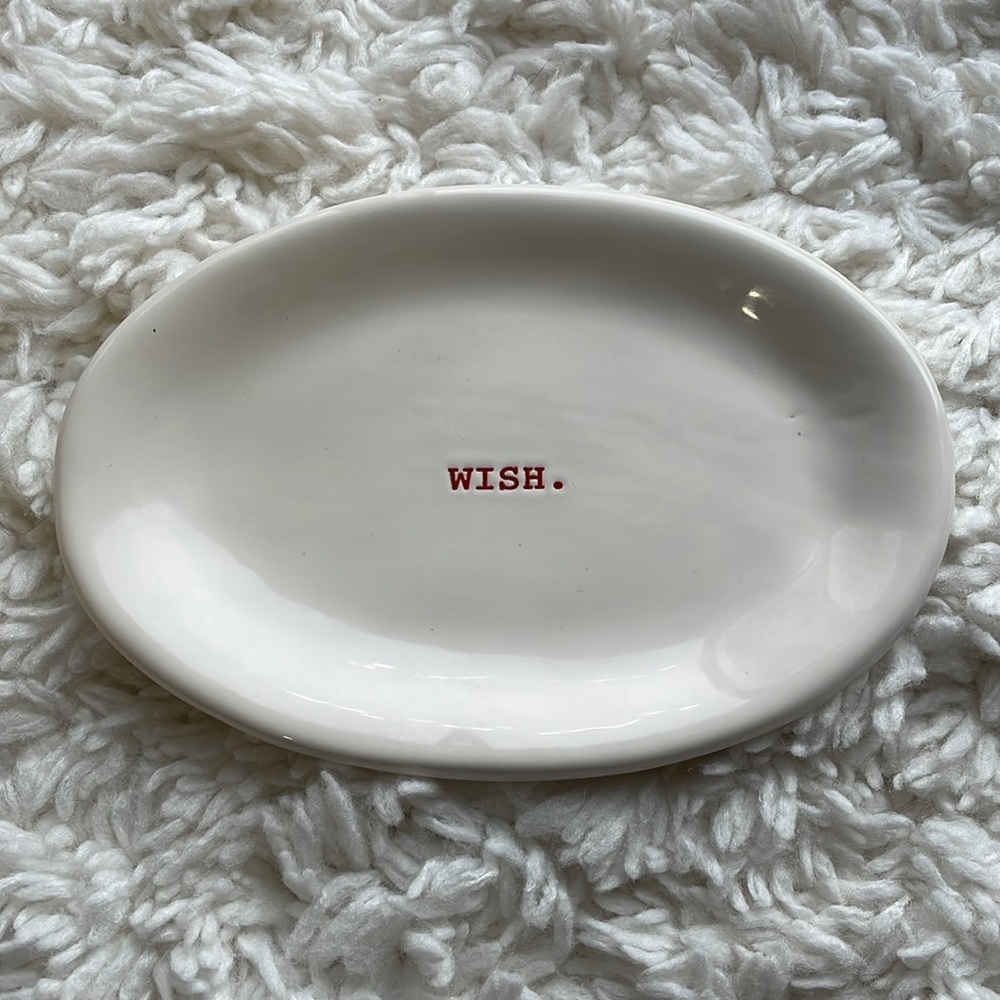 Rae Dunn "Wish” Small‎ Plate